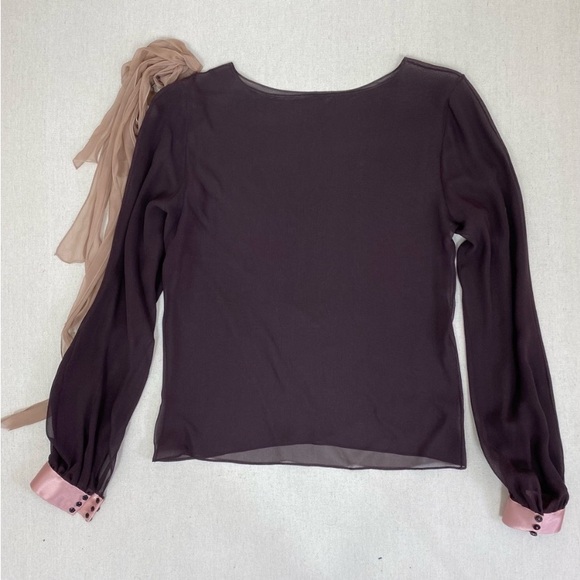 Vintage Chloe Burgundy Long Sleeve
Silk Blouse - Picture 2 of 6